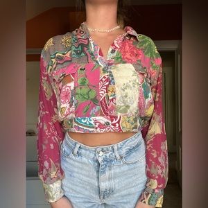 Vintage patchwork long sleeve